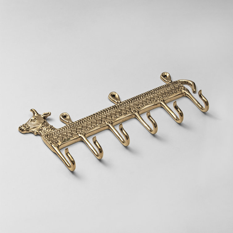 August Grove Metal Wall Organizer with Key Hooks Wayfair.co.uk